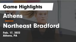 Athens  vs Northeast Bradford Game Highlights - Feb. 17, 2022