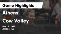 Athens  vs Cow Valley Game Highlights - Dec. 5, 2023