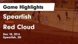 Spearfish  vs Red Cloud Game Highlights - Dec 10, 2016