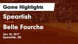 Spearfish  vs Belle Fourche  Game Highlights - Jan 10, 2017