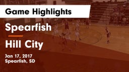 Spearfish  vs Hill City Game Highlights - Jan 17, 2017