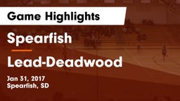 Spearfish  vs Lead-Deadwood  Game Highlights - Jan 31, 2017