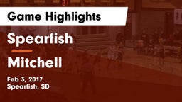 Spearfish  vs Mitchell  Game Highlights - Feb 3, 2017