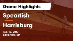 Spearfish  vs Harrisburg  Game Highlights - Feb 10, 2017