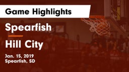 Spearfish  vs Hill City Game Highlights - Jan. 15, 2019