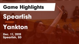 Spearfish  vs Yankton  Game Highlights - Dec. 11, 2020