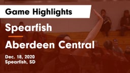 Spearfish  vs Aberdeen Central  Game Highlights - Dec. 18, 2020