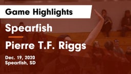 Spearfish  vs Pierre T.F. Riggs  Game Highlights - Dec. 19, 2020