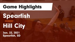 Spearfish  vs Hill City  Game Highlights - Jan. 22, 2021