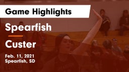 Spearfish  vs Custer  Game Highlights - Feb. 11, 2021