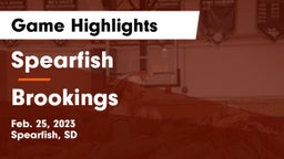 Spearfish  vs Brookings  Game Highlights - Feb. 25, 2023