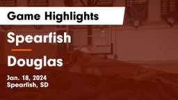 Spearfish  vs Douglas  Game Highlights - Jan. 18, 2024