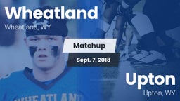 Matchup: Wheatland High vs. Upton  2018