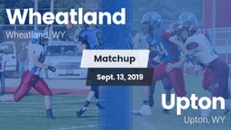 Matchup: Wheatland High vs. Upton  2019