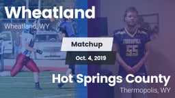 Matchup: Wheatland High vs. Hot Springs County  2019