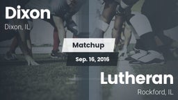 Matchup: Dixon  vs. Lutheran  2016