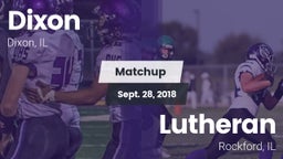 Matchup: Dixon  vs. Lutheran  2018