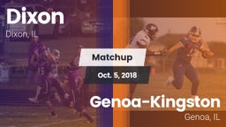 Matchup: Dixon  vs. Genoa-Kingston  2018