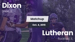 Matchup: Dixon  vs. Lutheran  2019