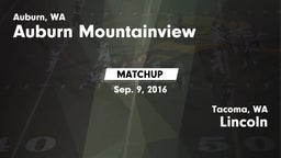 Matchup: Auburn Mountainview vs. Lincoln  2016