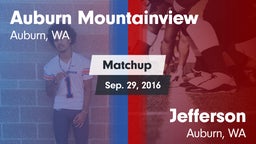 Matchup: Auburn Mountainview vs. Jefferson  2016