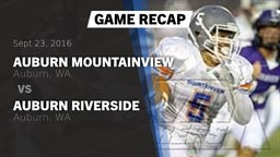 Recap: Auburn Mountainview  vs. Auburn Riverside  2016