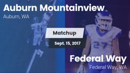 Matchup: Auburn Mountainview vs. Federal Way  2017