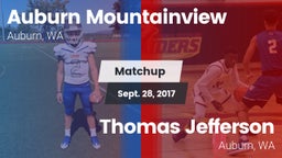 Matchup: Auburn Mountainview vs. Thomas Jefferson  2017