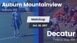 Matchup: Auburn Mountainview vs. Decatur  2017