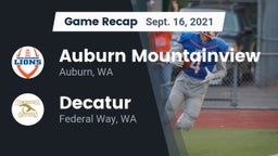 Recap: Auburn Mountainview  vs. Decatur  2021