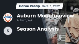 Recap: Auburn Mountainview  vs. Season Analysis 2022