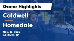 Caldwell  vs Homedale  Game Highlights - Nov. 16, 2023