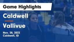 Caldwell  vs Vallivue  Game Highlights - Nov. 28, 2023