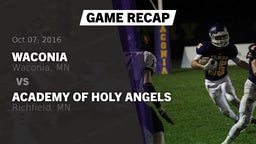 Recap: Waconia  vs. Academy of Holy Angels  2016