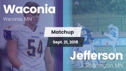 Matchup: Waconia  vs. Jefferson  2018