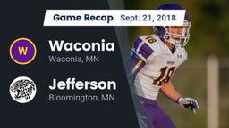 Recap: Waconia  vs. Jefferson  2018