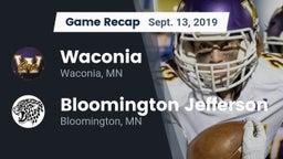 Recap: Waconia  vs. Bloomington Jefferson  2019
