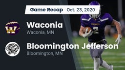 Recap: Waconia  vs. Bloomington Jefferson  2020
