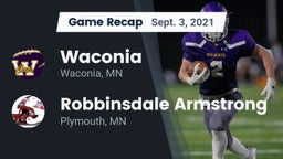 Recap: Waconia  vs. Robbinsdale Armstrong  2021