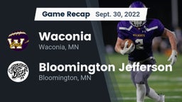 Recap: Waconia  vs. Bloomington Jefferson  2022