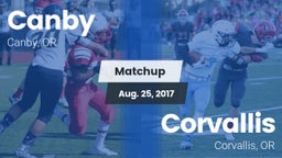 Matchup: Canby  vs. Corvallis  2017