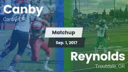 Matchup: Canby  vs. Reynolds  2017