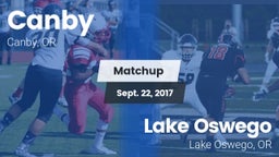 Matchup: Canby  vs. Lake Oswego  2017