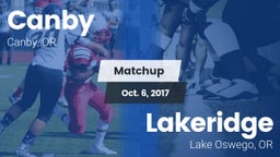 Matchup: Canby  vs. Lakeridge  2017