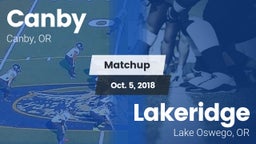 Matchup: Canby  vs. Lakeridge  2018