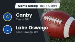 Recap: Canby  vs. Lake Oswego  2019