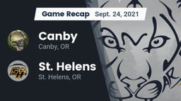 Recap: Canby  vs. St. Helens  2021