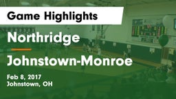 Northridge  vs Johnstown-Monroe  Game Highlights - Feb 8, 2017
