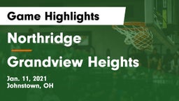 Northridge  vs Grandview Heights  Game Highlights - Jan. 11, 2021