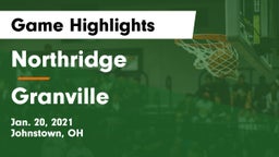 Northridge  vs Granville  Game Highlights - Jan. 20, 2021